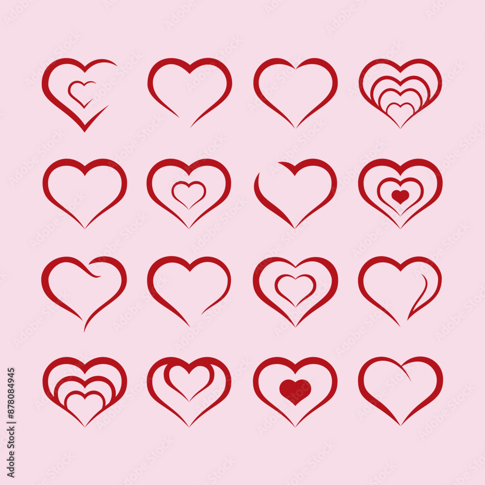 set of hearts set of hearts