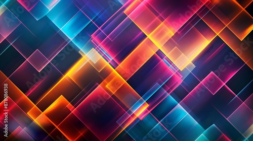Abstract geometric background. Arrangement of objects. Overlay with shadow.