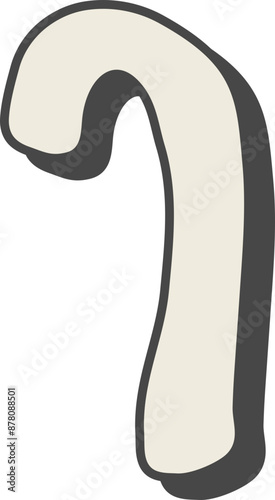 Bold Cute Thai Vowel Alphabet Doodle