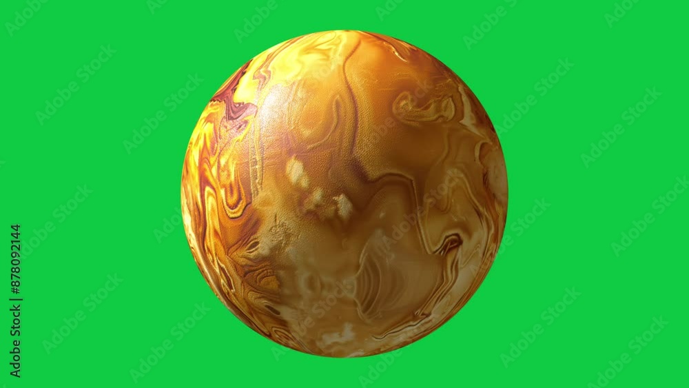 unknown sandy planet rotating on chroma key background unknown sandy planet rotating on chroma key background