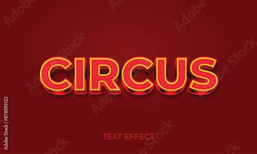 Circus 3d text effect 
