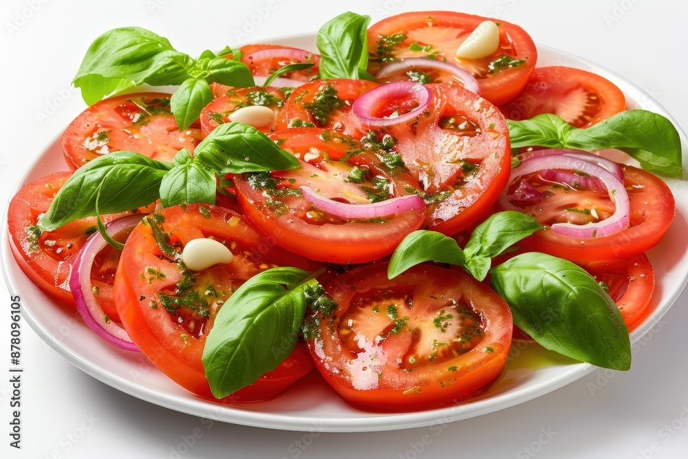 Sensational Tomato Salad with Red Wine Vinegar and Basil Sensational Tomato Salad with Red Wine Vinegar and Basil