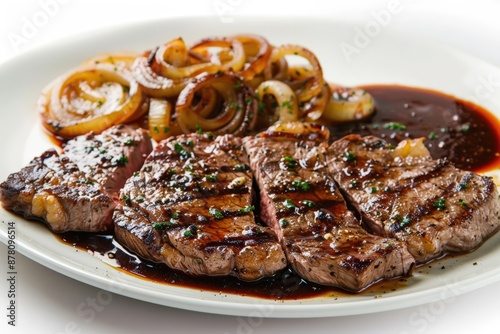 Delmonico Steaks with Balsamic Onions and Flavorful Homemade Steak Sauce