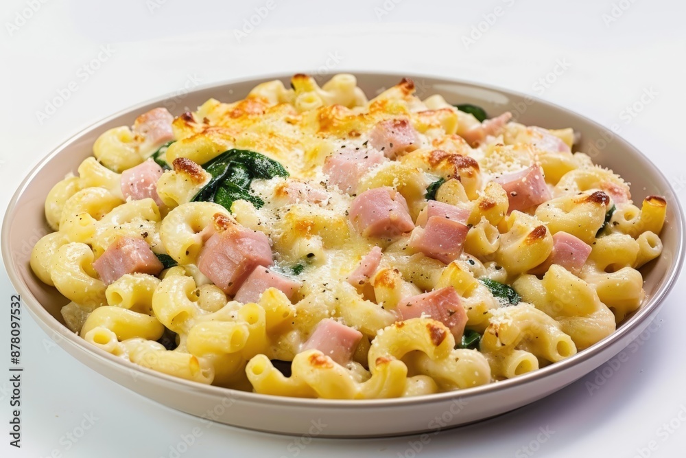 Delightful Sage Derby Mac and Cheese with Ham and Spinach Delightful Sage Derby Mac and Cheese with Ham and Spinach