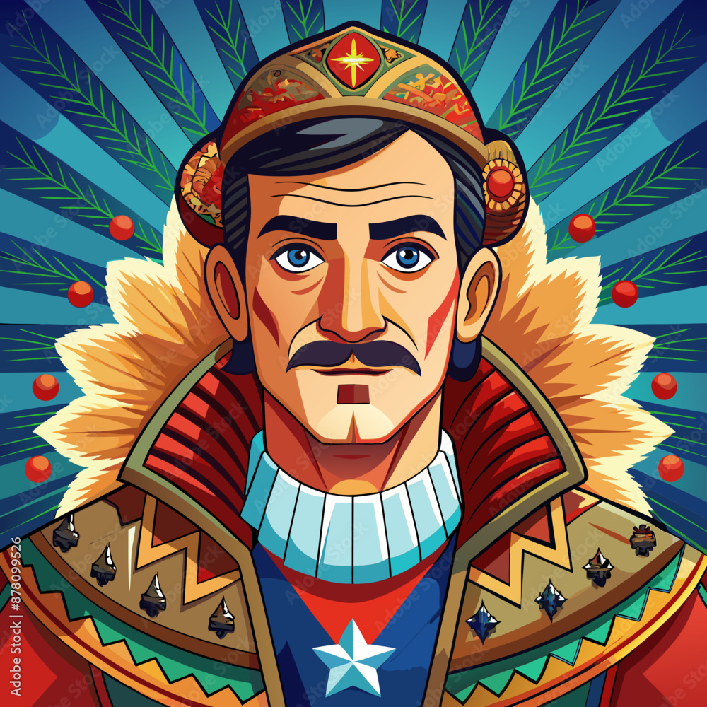 illustration of russian man illustration of russian man