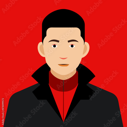 illustration of russian man