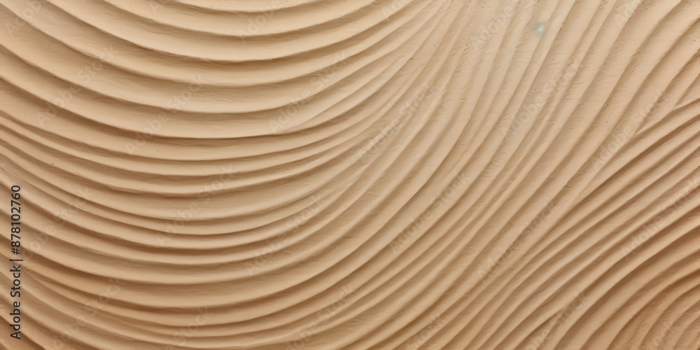 Fototapeta premium Abstract Sand Patterns in a Zen Garden, Sand Pattern, Abstract Beige Texture