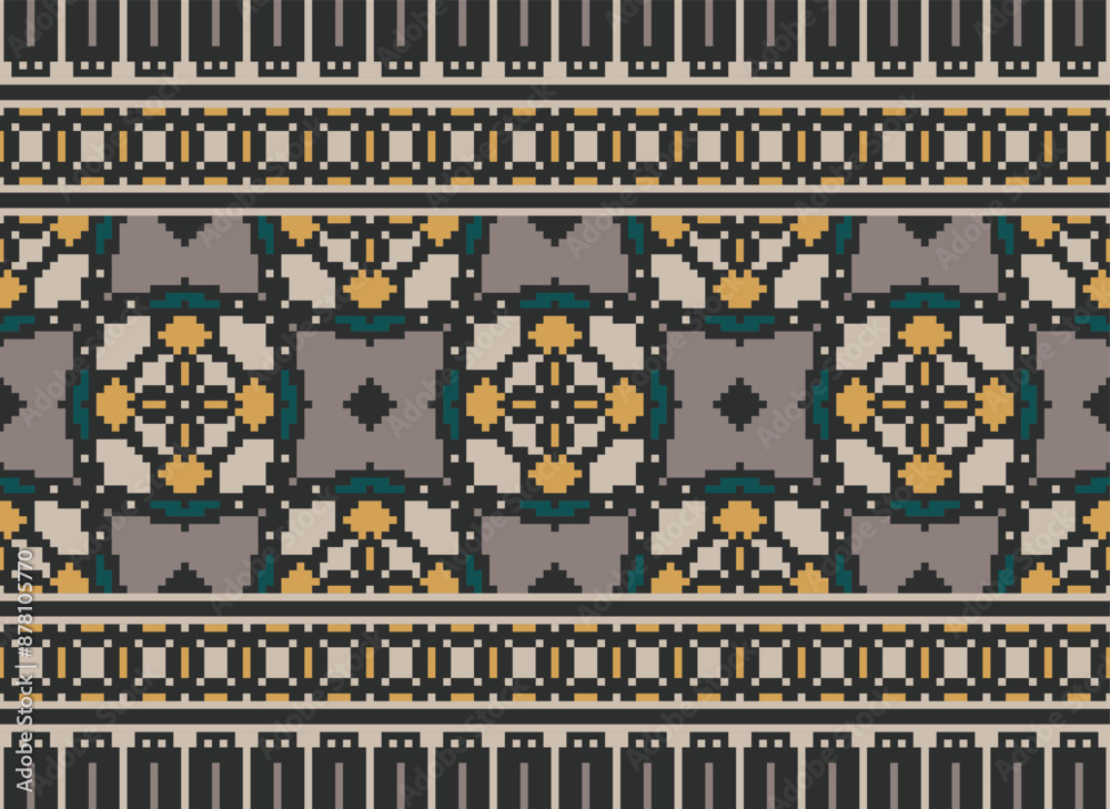 Naklejka premium Wzór plemienny w paski bez szwu. Azteckie geometryczne czarno-białe tło. Może być stosowany w projektowaniu tkanin na ubrania, akcesoria, papier dekoracyjny, opakowania,