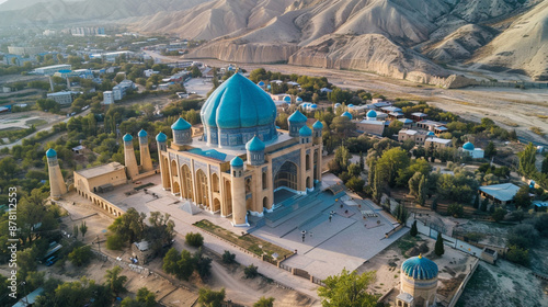 Majestic Mausoleum of Khoja Ahmed Yasawi in Kazakhstan photo