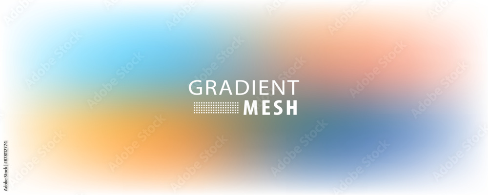 Smooth and blurry colorful gradient mesh background. Modern bright rainbow colors. Easy editable soft colored vector banner template. Premium quality Smooth and blurry colorful gradient mesh background. Modern bright rainbow colors. Easy editable soft colored vector banner template. Premium quality
