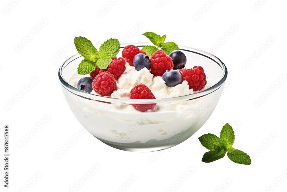 Blissful Harmony: A Bowl of Creamy Yogurt Delight on White or PNG Transparent Background. Blissful Harmony: A Bowl of Creamy Yogurt Delight on White or PNG Transparent Background.