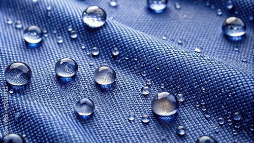 Water droplets on moisture resistant fabric Close up, fabric, Close, moisture photo