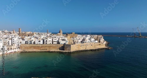 Wallpaper Mural Monopoli Town On Adriatic Sea In Italy - Aerial Drone Shot Torontodigital.ca