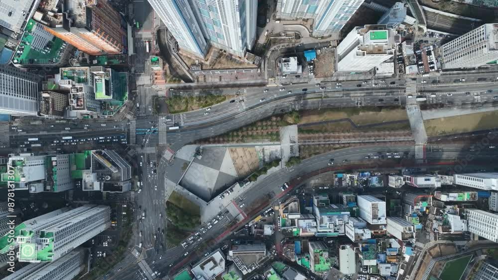 Aerial view of Yeonje-gu, Busan, 부산 연제구 항공촬영 Aerial view of Yeonje-gu, Busan, 부산 연제구 항공촬영
