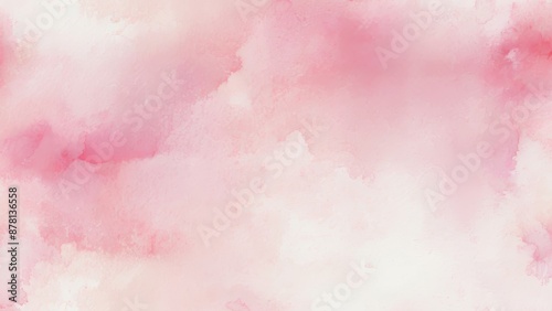 Abstract pink watercolor background with soft pastel gradient. Texture paper