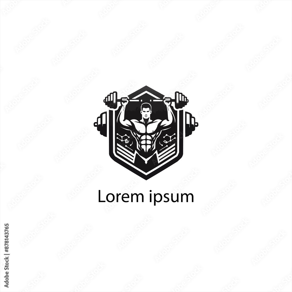 A Gym Fitness Logo Design A Gym Fitness Logo Design