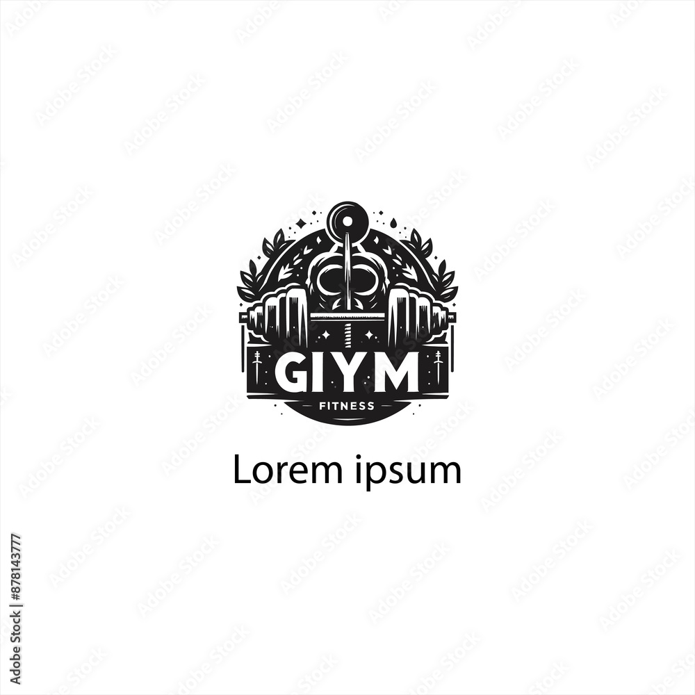 A Gym Fitness Logo Design A Gym Fitness Logo Design