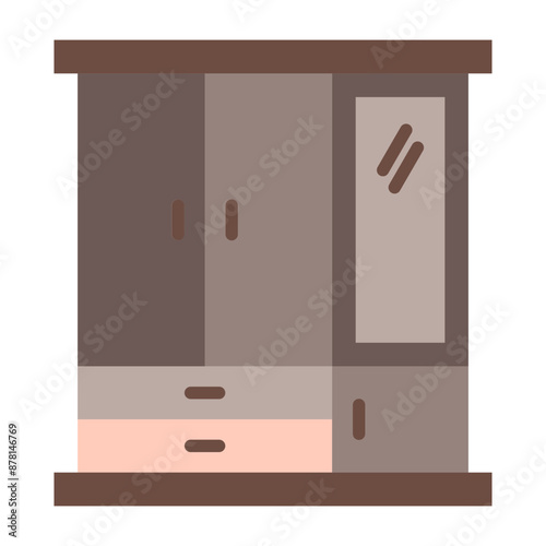 Wardrobe Flat icon