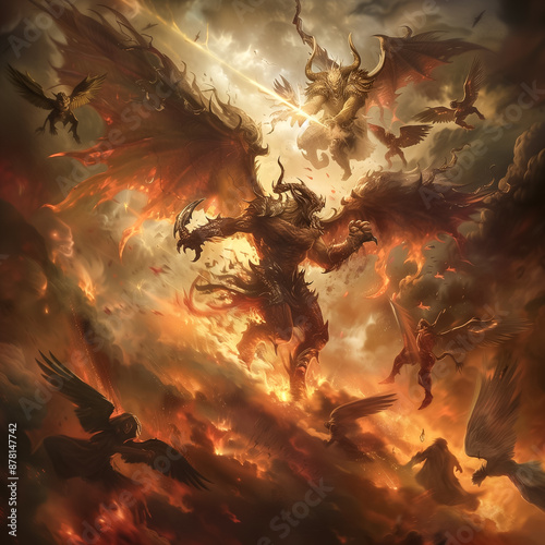 Ethereal Warfare: Heaven and Hell Collide - Generative AI