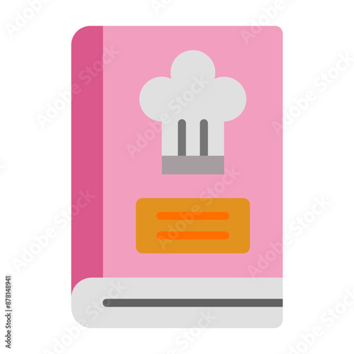Cook book Flat icon