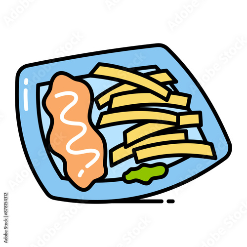 Fish And Chips Icon