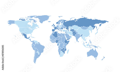 World map isolated for education,Travel worldwide, earth geography website layouts, background,study geography,work in graphics.Suitable for Business Professionals,Designers and Creatives,Marketers.