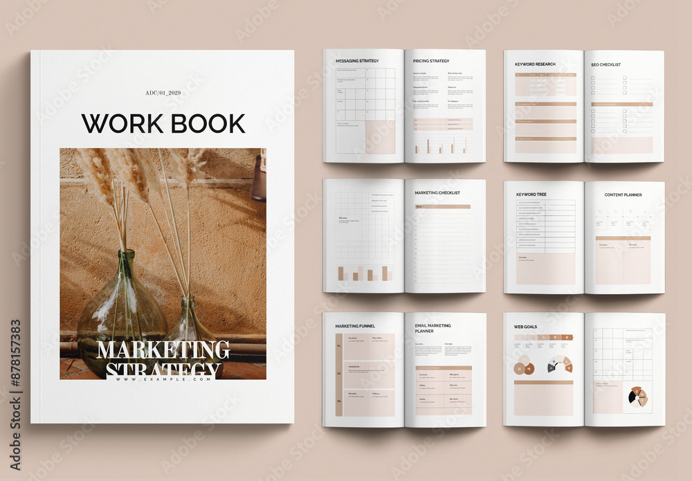 Work Book Stock Template | Adobe Stock