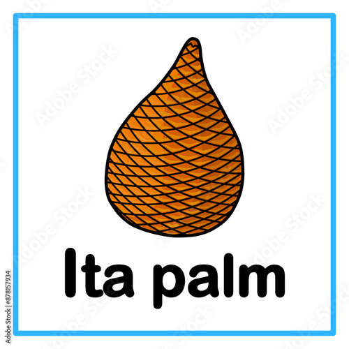 ita palm alphabet illustration