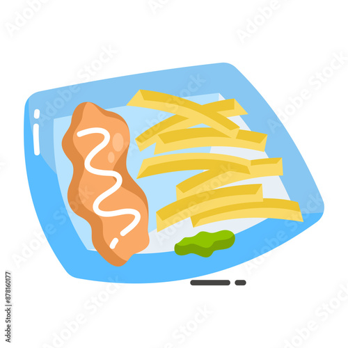 Fish And Chips Icon