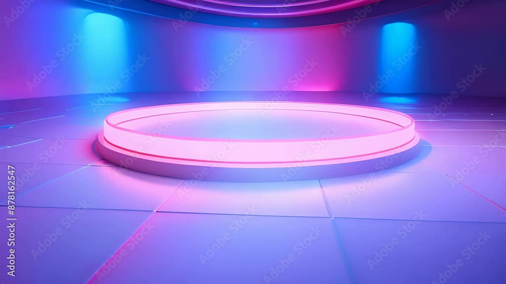 podium Futuristic showcase with platform for product displaying. Empty modern stage display. Seamless looping motion design. Video animation Ultra HD 4K 3840x2160
podium Futuristic showcase with platform for product displaying. Empty modern stage display. Seamless looping motion design. Video animation Ultra HD 4K 3840x2160