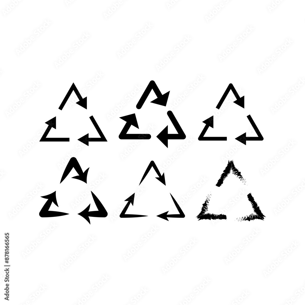 recycle symbol icon design