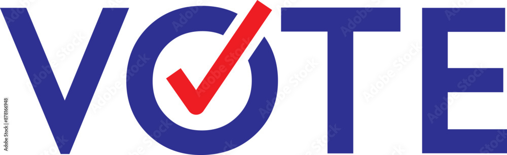 Vote. United States of America presidential election day. Your vote is your voice. Vector illustration.