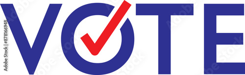 Obraz na płótnie Vote. United States of America presidential election day. Your vote is your voice. Vector illustration. w salonie