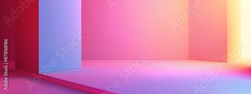 empty wall purple gradient background.