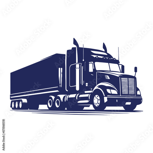 truck isolated on white