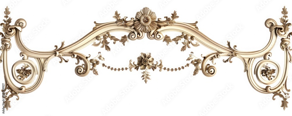 border with luxurious curves and floral designs border with luxurious curves and floral designs