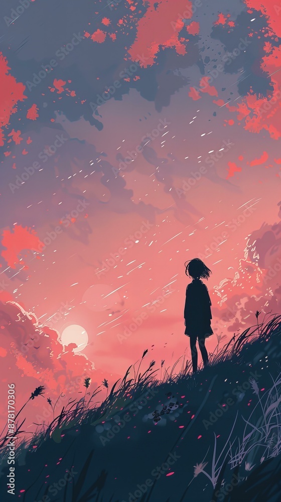 Minimalist Manga Wallpaper: Delicate Anime Art for Your Phone or Tablet Minimalist Manga Wallpaper: Delicate Anime Art for Your Phone or Tablet