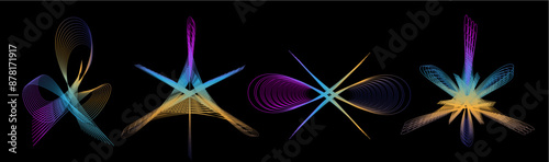 The vector dotted spiral vortex graphic is a visually interesting and complex image. The use of color, movement, and text all contribute to its overall effect.