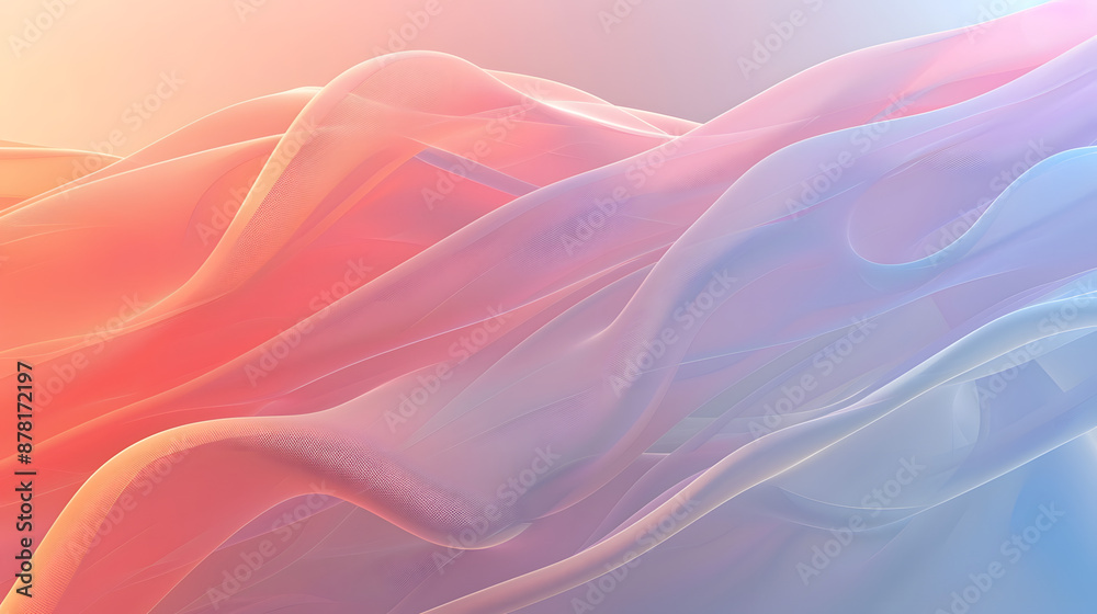 Fototapeta premium An abstract background featuring colorful flowing lines that create a dynamic and fluid visual effect.