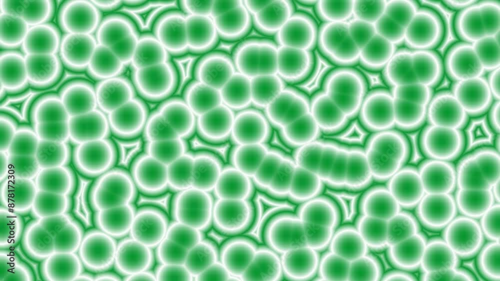 Abstract bubble cells background in green and white color. Suitable for motion graphic projects. Abstract bubble cells background in green and white color. Suitable for motion graphic projects.