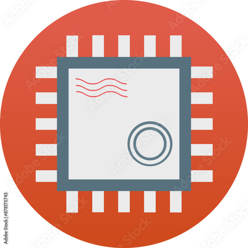 Post Ticket vector icon in background style 