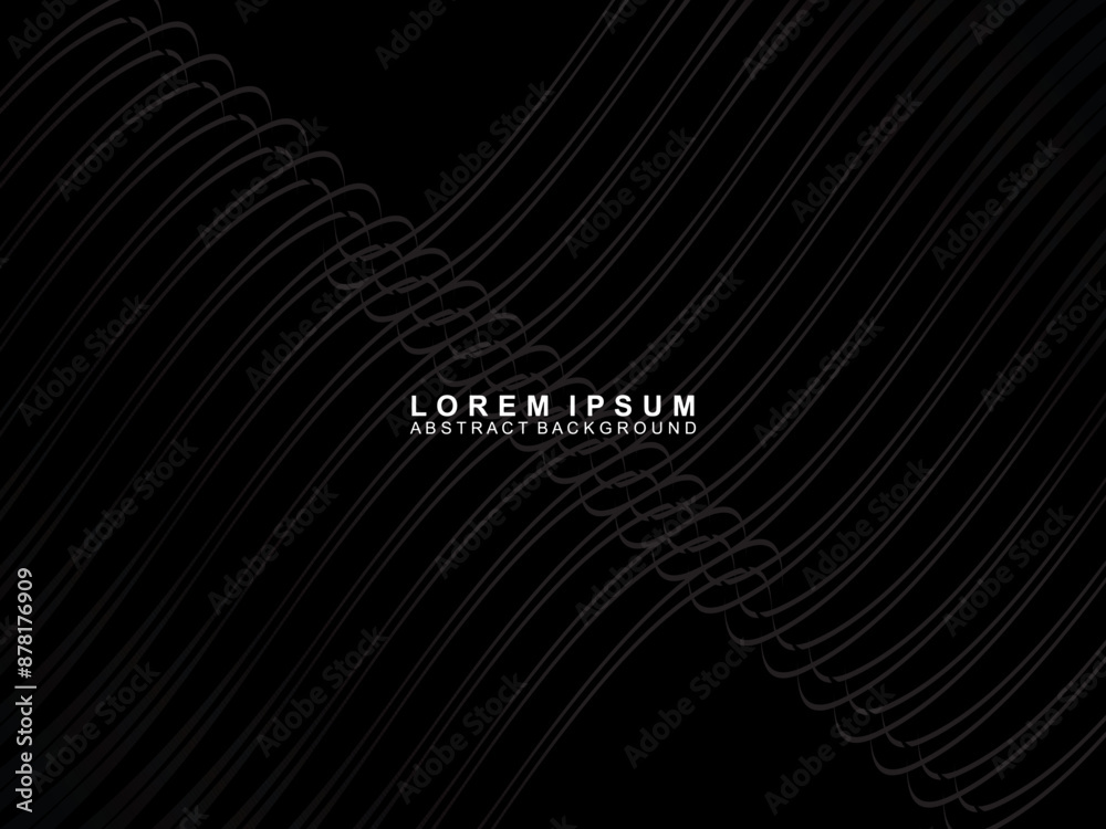 Abstract futuristic dark black background with wave design. Realistic 3d wallpaper with luxurious flowing lines. Perfect background for posters, websites, brochures, banners, applications, etc. Abstract futuristic dark black background with wave design. Realistic 3d wallpaper with luxurious flowing lines. Perfect background for posters, websites, brochures, banners, applications, etc.