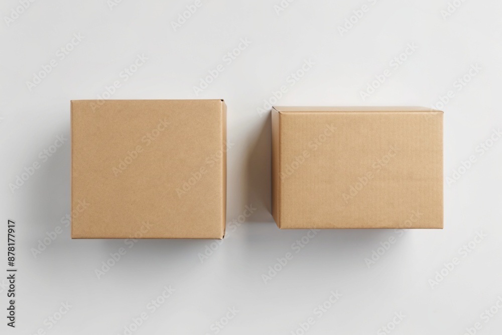 Brown Paper boxs Cardboard boxs isolated on white background Brown Paper boxs Cardboard boxs isolated on white background