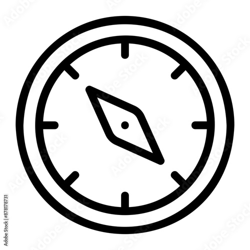 compass line icon