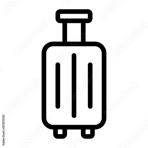 suitcase line icon