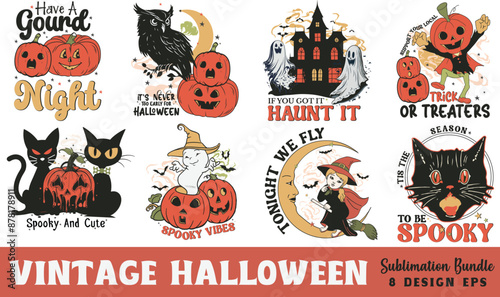 Vintage Halloween Sublimation Bundle
