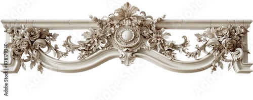 frame with elaborate floral embellishments and intricate carvings