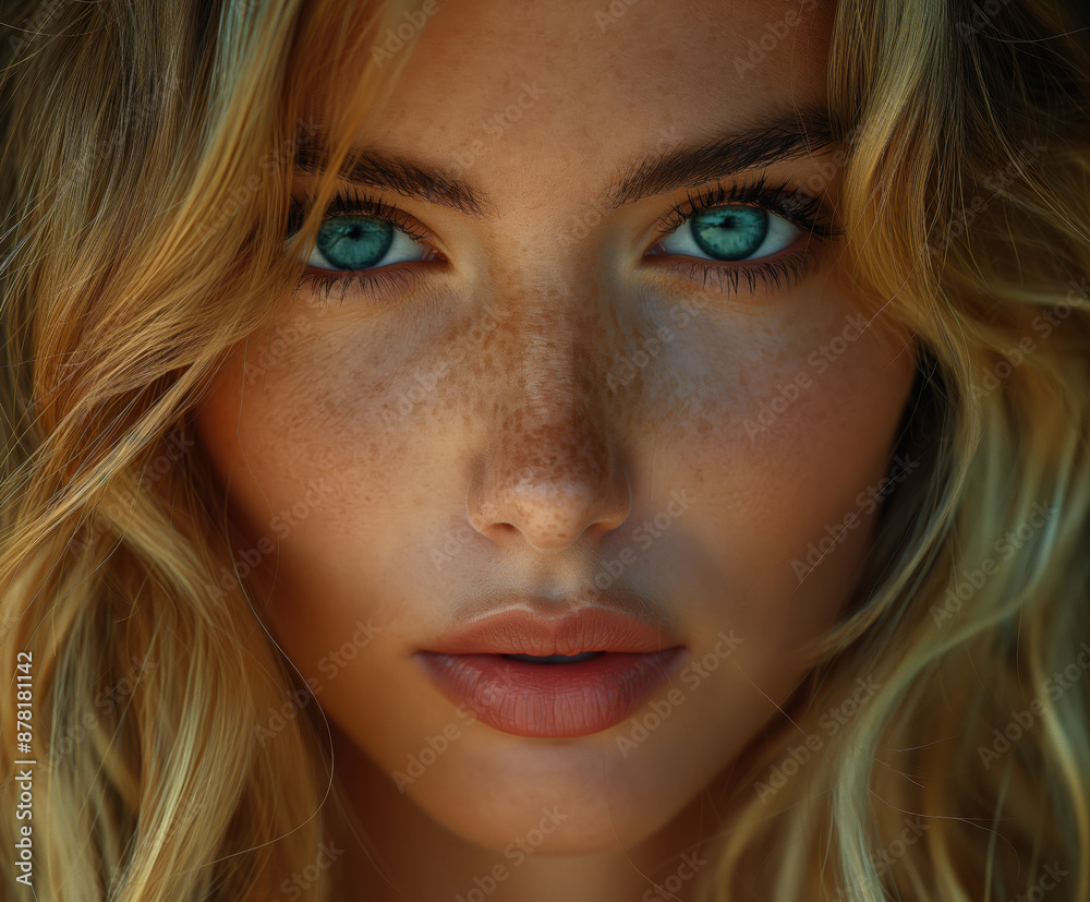 Frau Blond Porträt Frau Blond Porträt