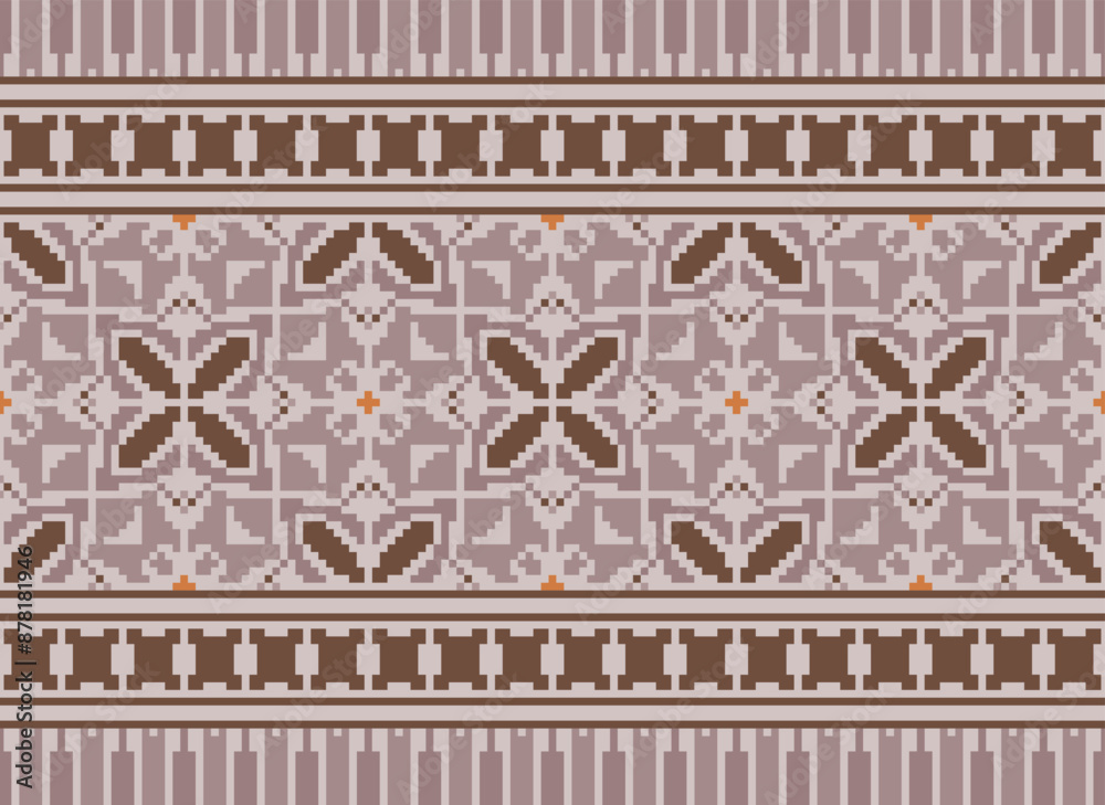 Pixel Geometric traditional ethnic pattern Ikat seamless pattern border abstract design for fabric print cloth dress carpet curtains and sarong Aztec African Indian Indonesian Pixel Geometric traditional ethnic pattern Ikat seamless pattern border abstract design for fabric print cloth dress carpet curtains and sarong Aztec African Indian Indonesian