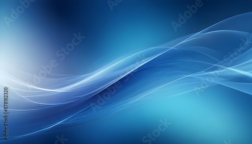 Abstract blue background, beautiful lines and blur.